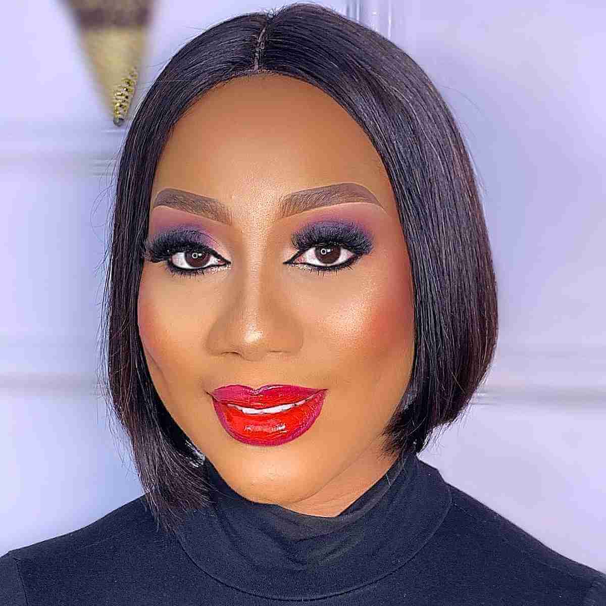 bob cut for black women over 40