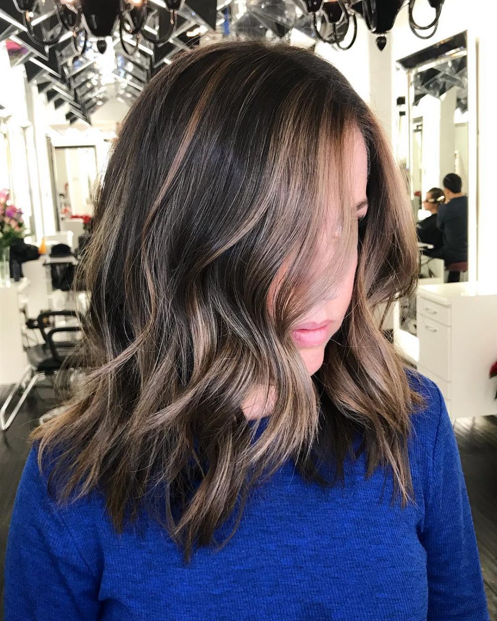 depth with pops of color hairstyles for thinning hair