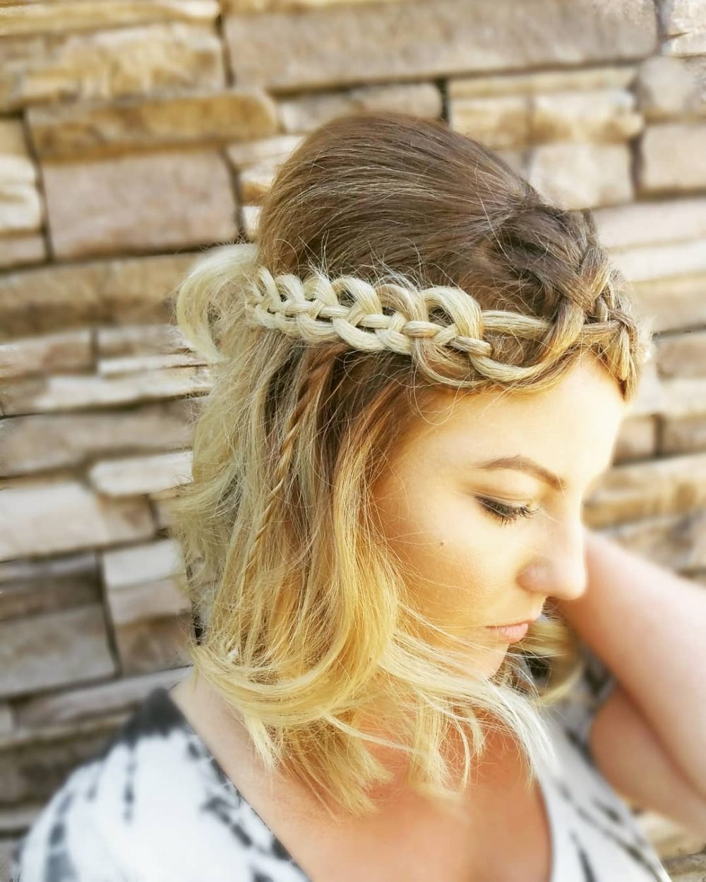 dimensional chain braid boho hairstyles