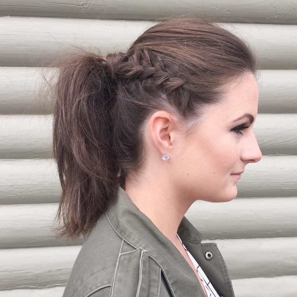 edgy ponytail simple hairstyles