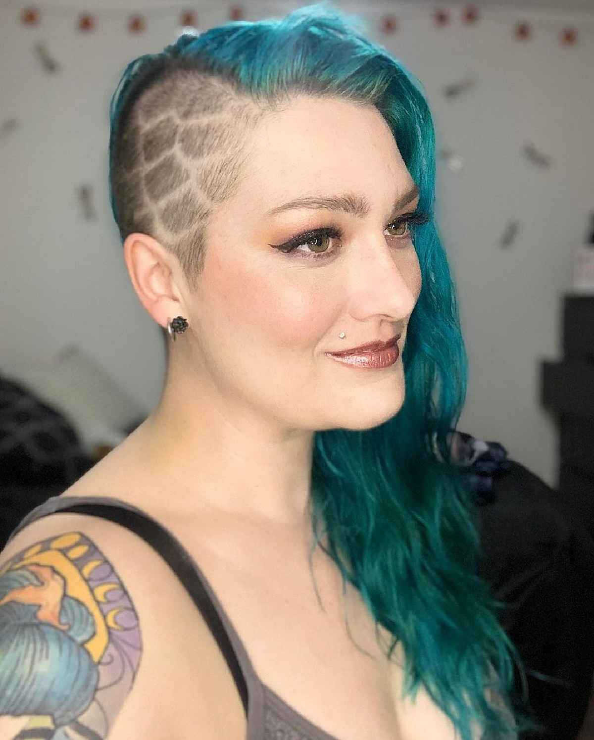 edgy undercut with designs for 40 year old women