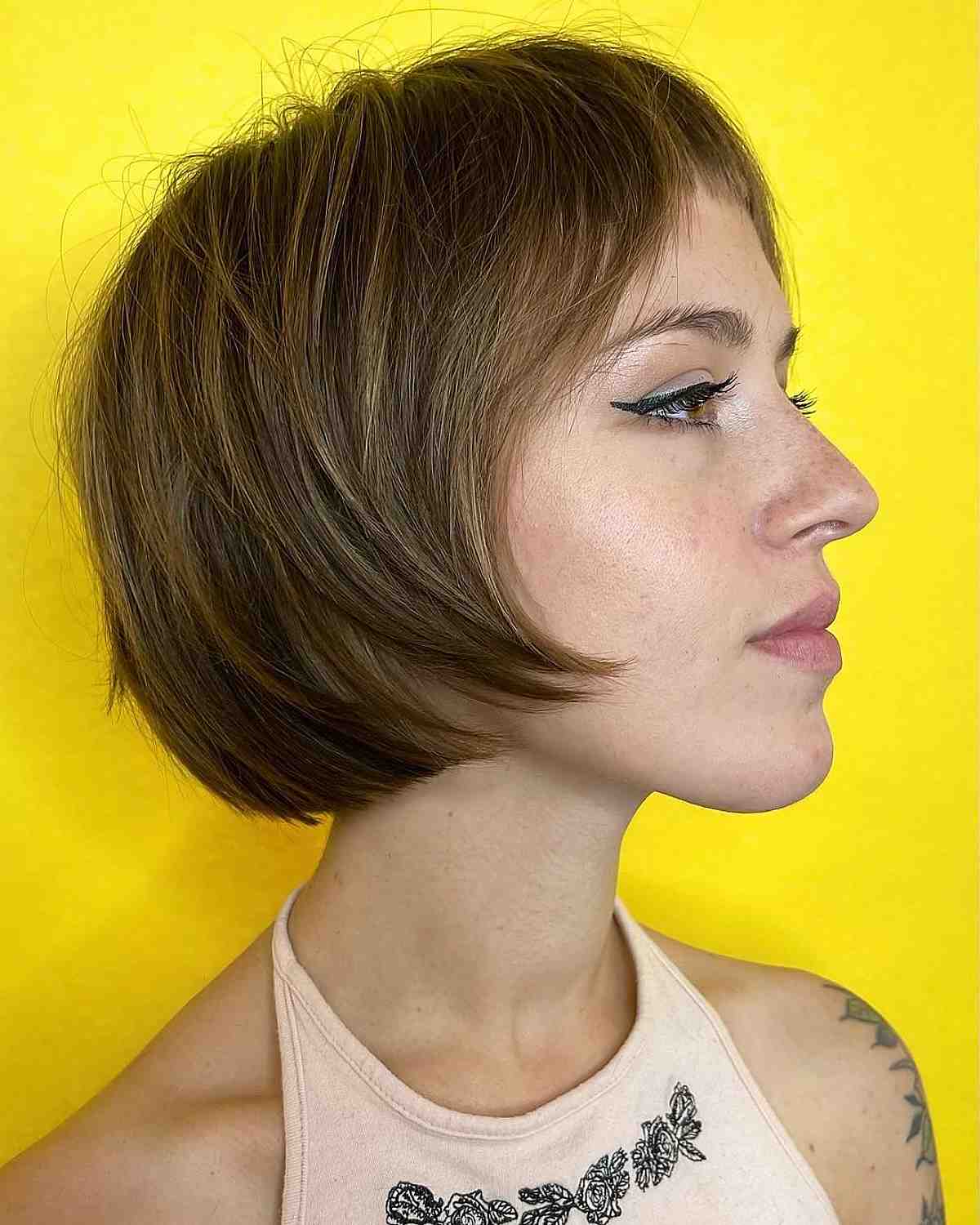 french bob with micro bangs