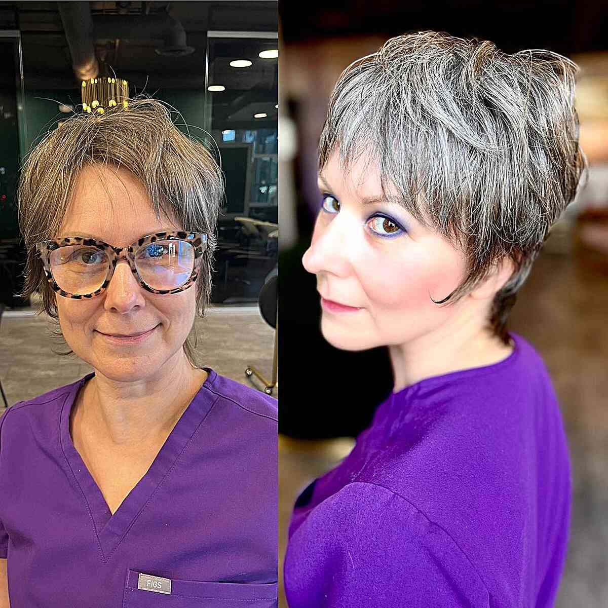 fun pixie shag for older women