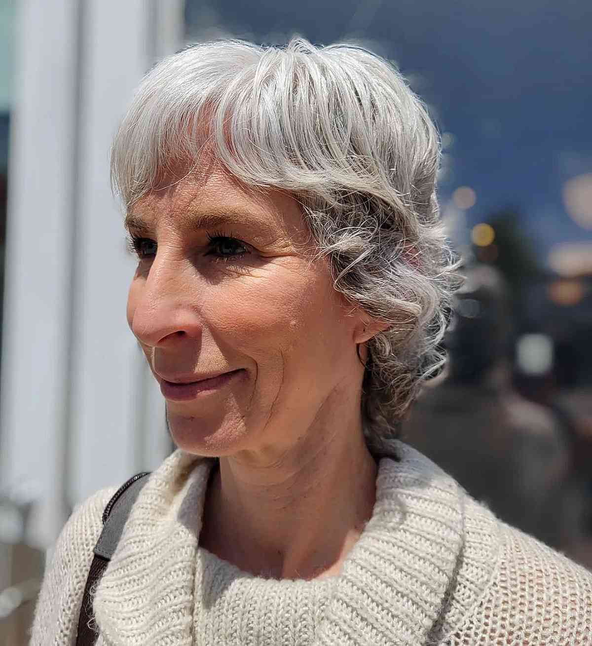 long layered pixie shag for old women over 70