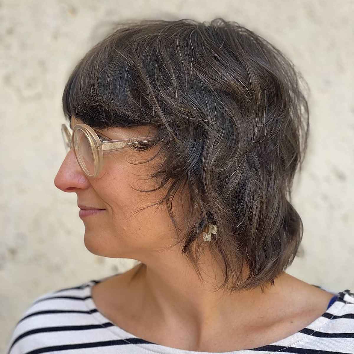 low maintenance shag for fine hair