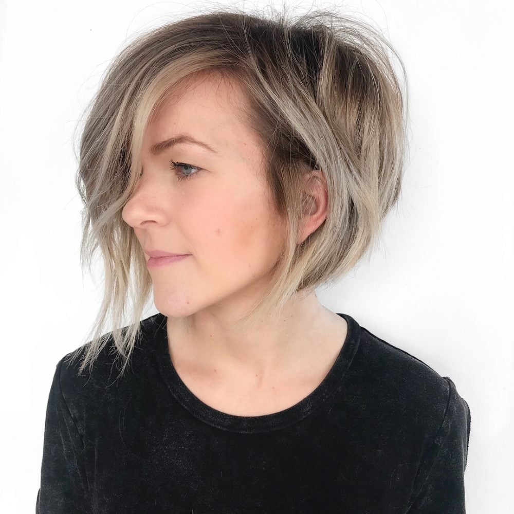 modern razored edge bob