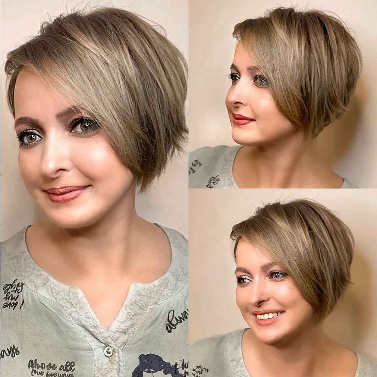 pixie bob for women over 30 with big foreheads