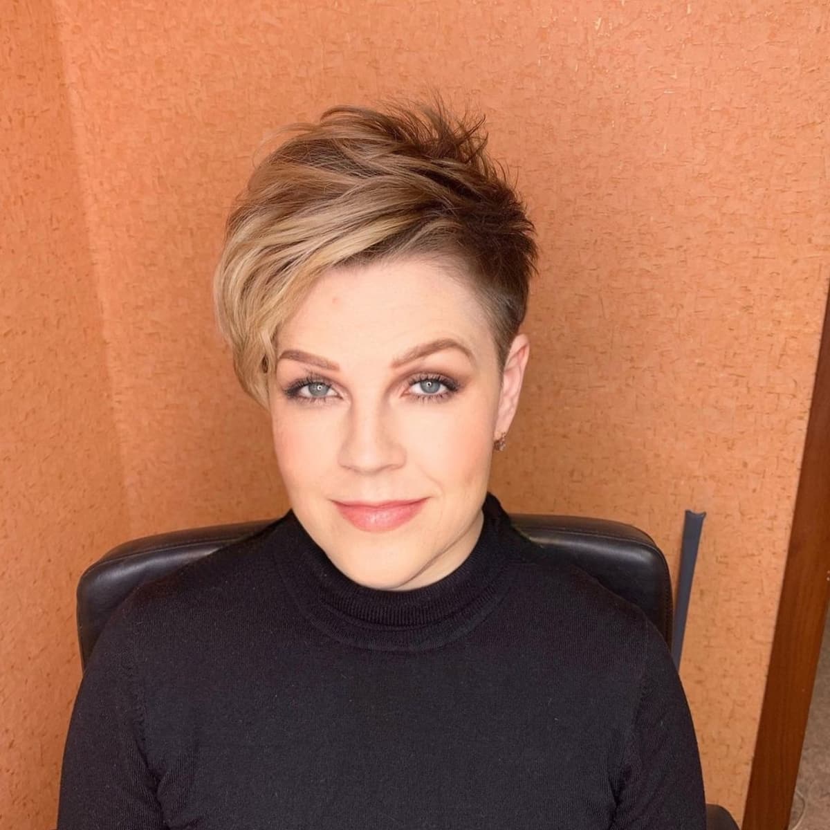 short asymmetrical pixie cut