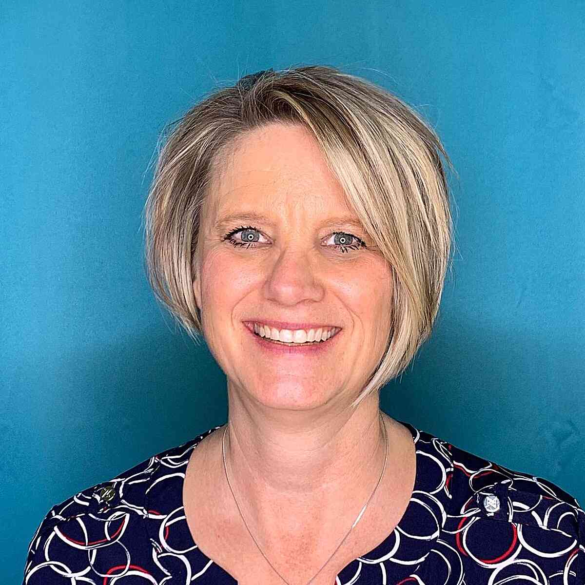 short asymmetrical textured cut for thick hair
