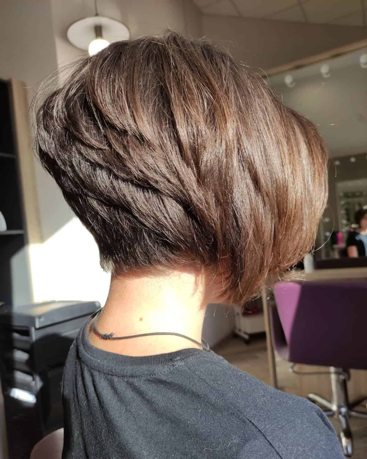 short stacked bob haircut 1