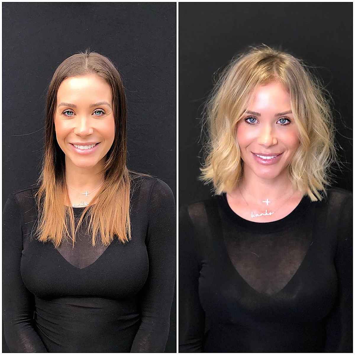 shoulder length long bob for 30 year old women