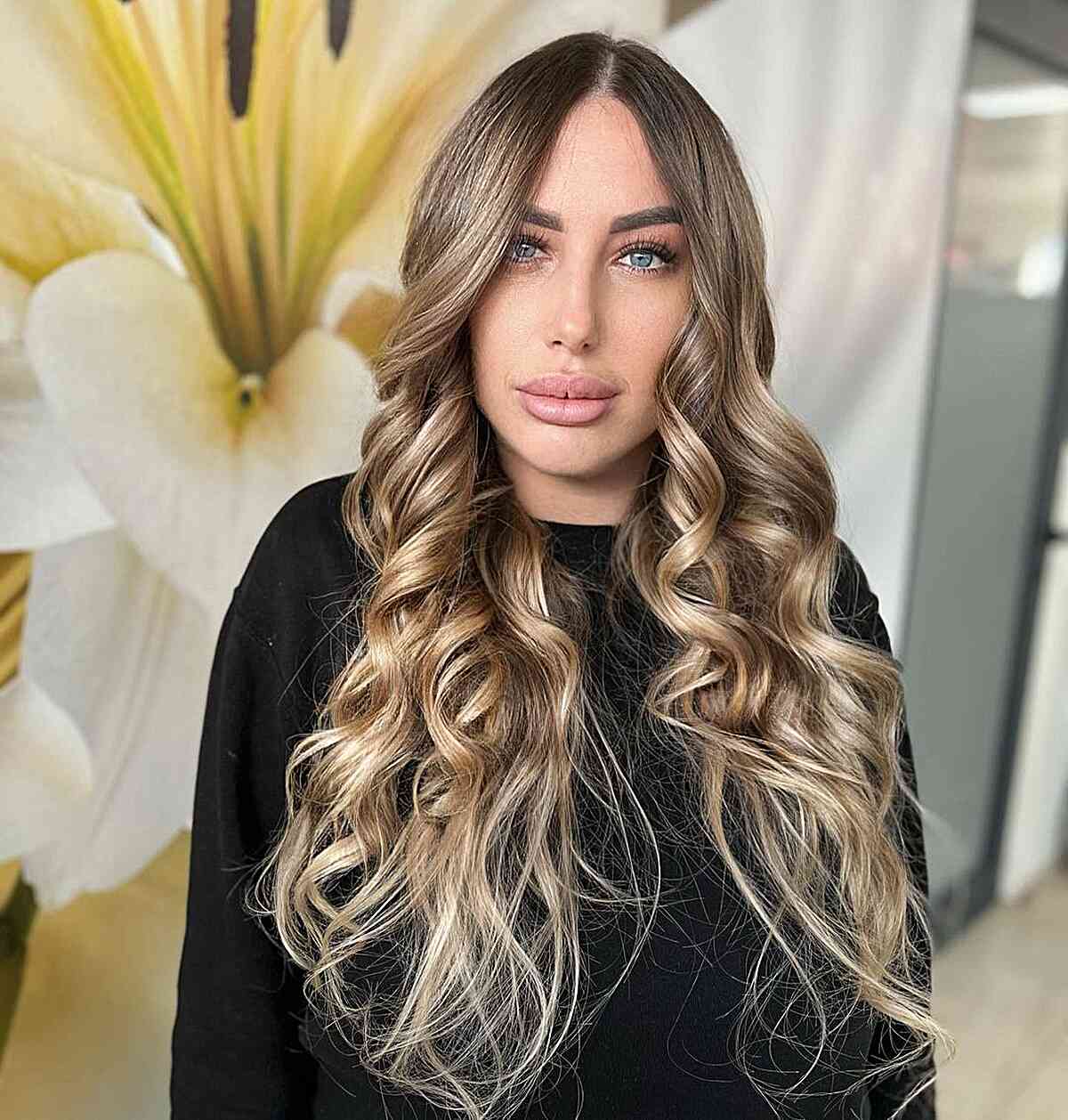 simple balayage on long hair