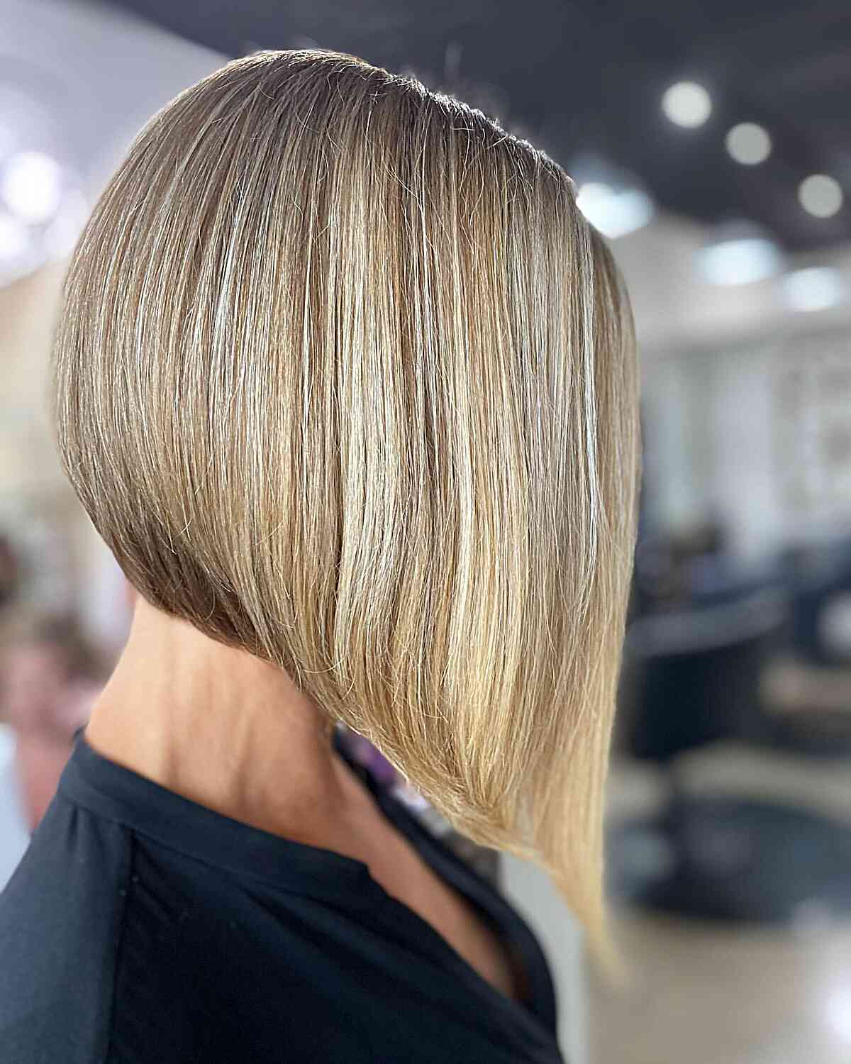 stacked angled bob