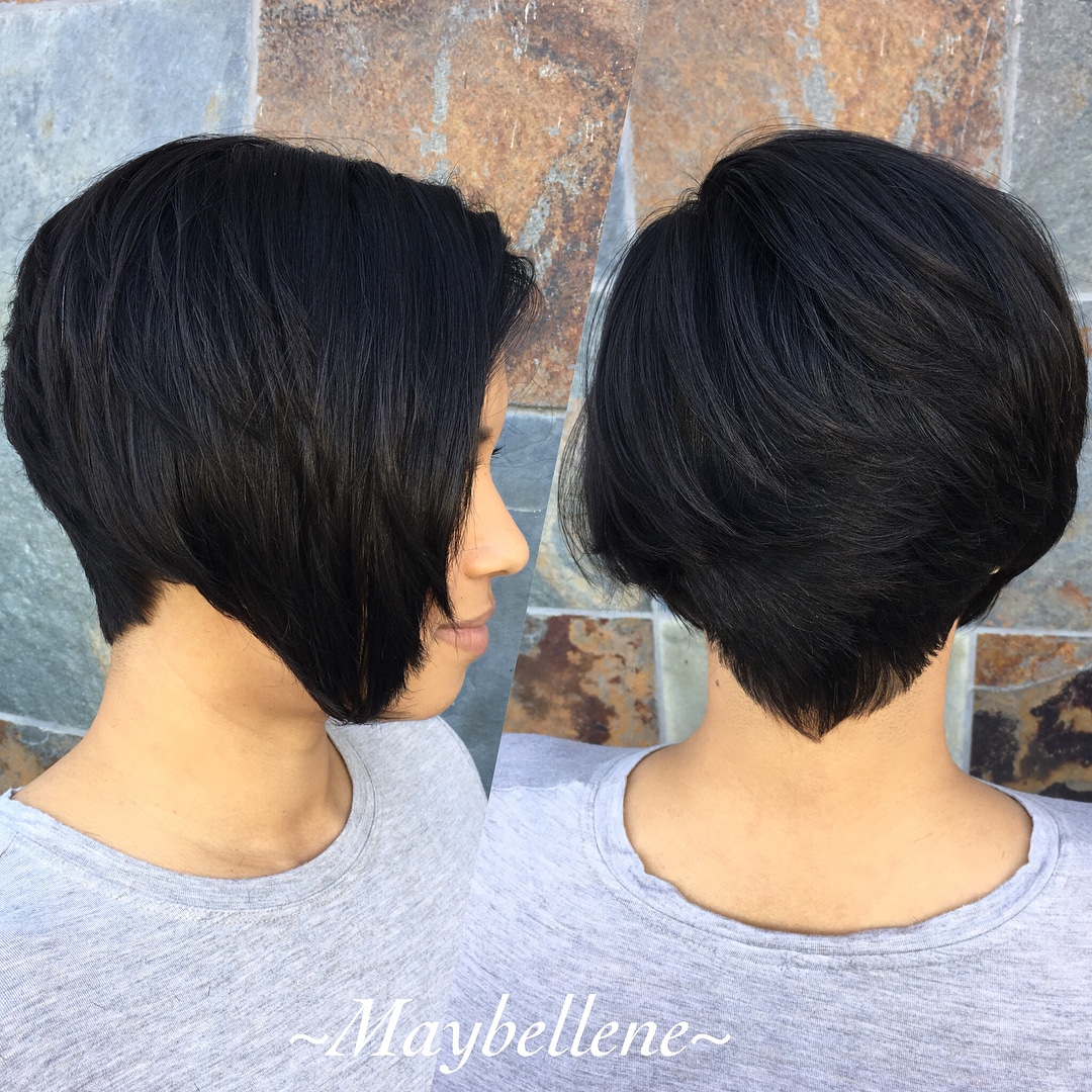 stylish chin length cut
