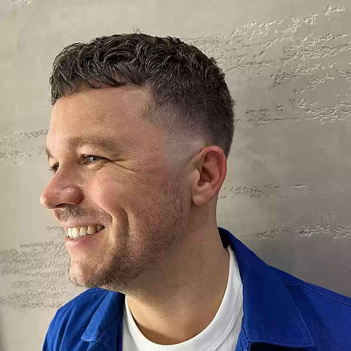 90s boyband inspired edgar crop with tight taper fade