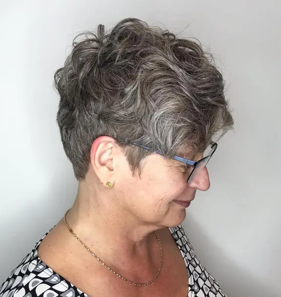 Curly Hair with Undercut