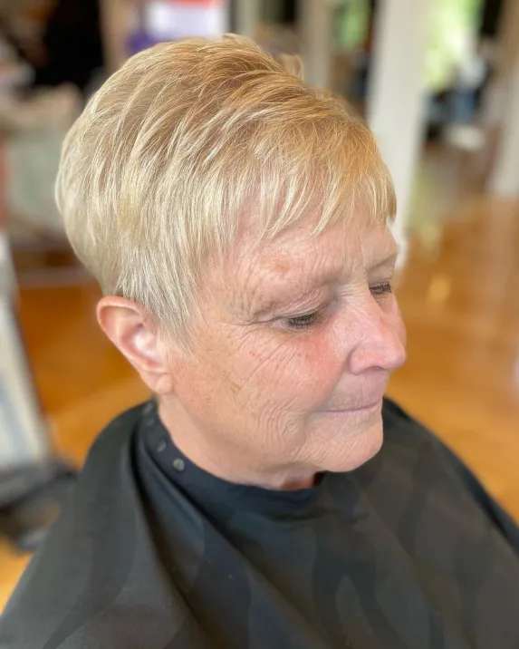 Extra Short Blonde Pixie