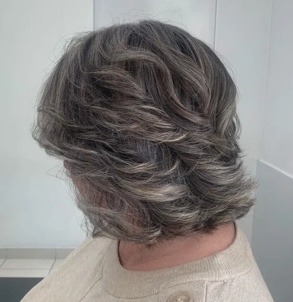 Mushroom Brown Bob with Hair Flip