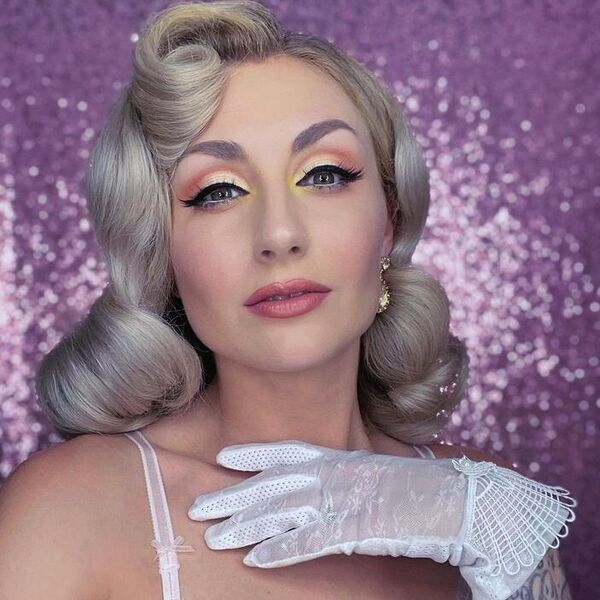 Rolled Pageboy Old Hollywood Hair