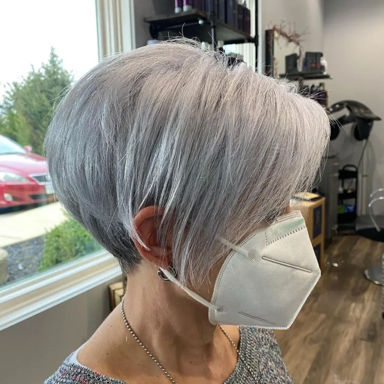 Short Gray Hair for Women over 60