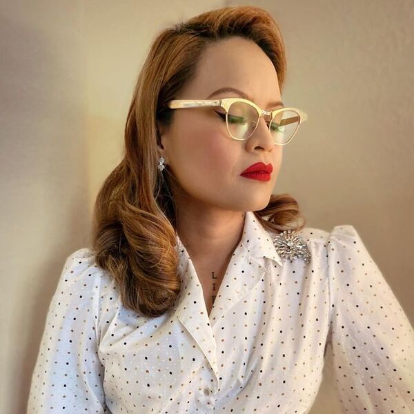 Swept Pomp Vintage Curls Hairstyle