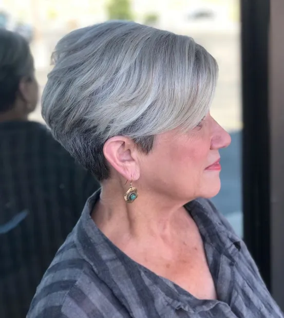 White Hair Over 60