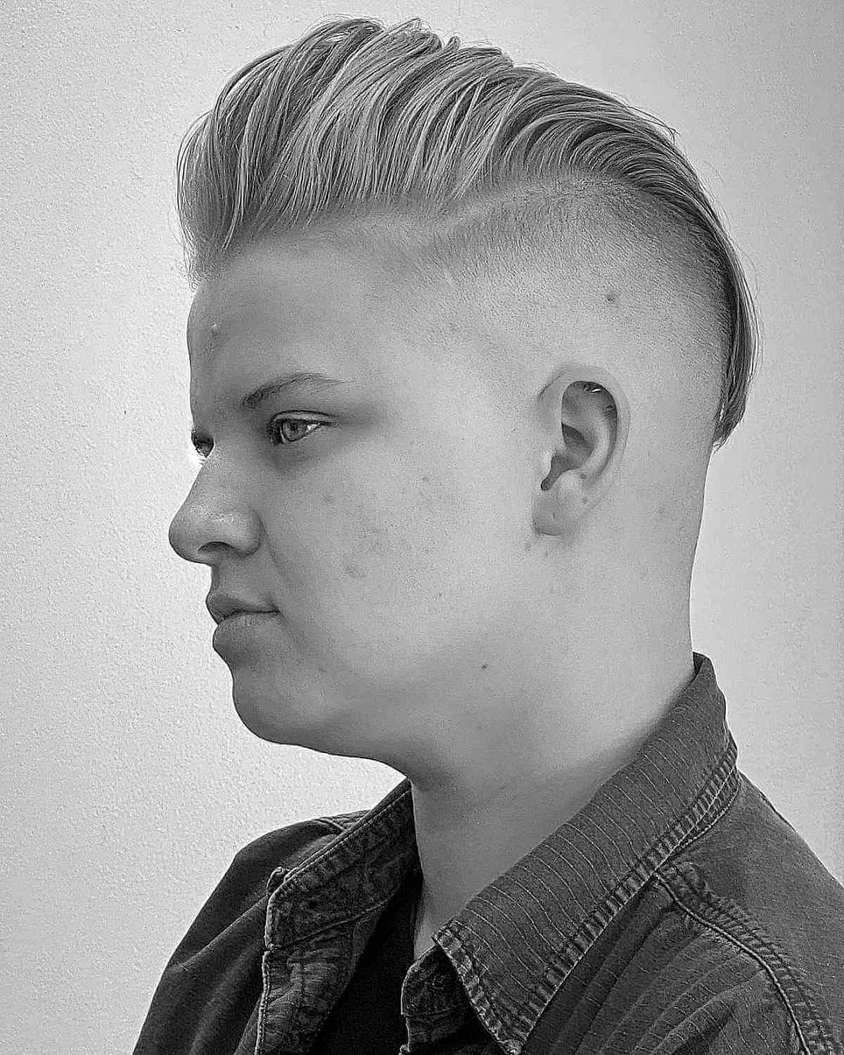 androgynous tomboy quiff hairstyle for women