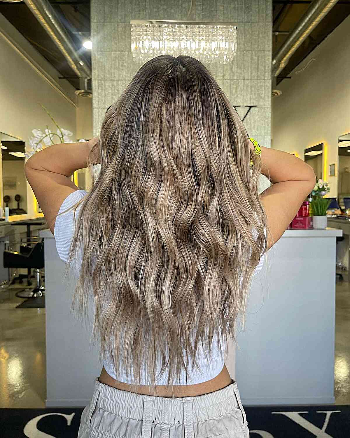 balayage dirty blonde partial highlights