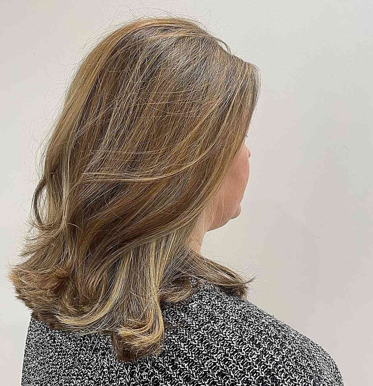 dimensional warm dirty caramel blonde balayage