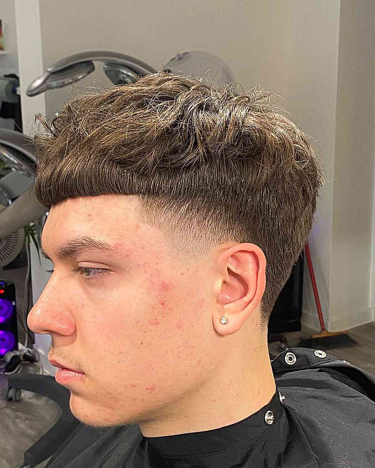 edgar textured nape with textured crown on guys