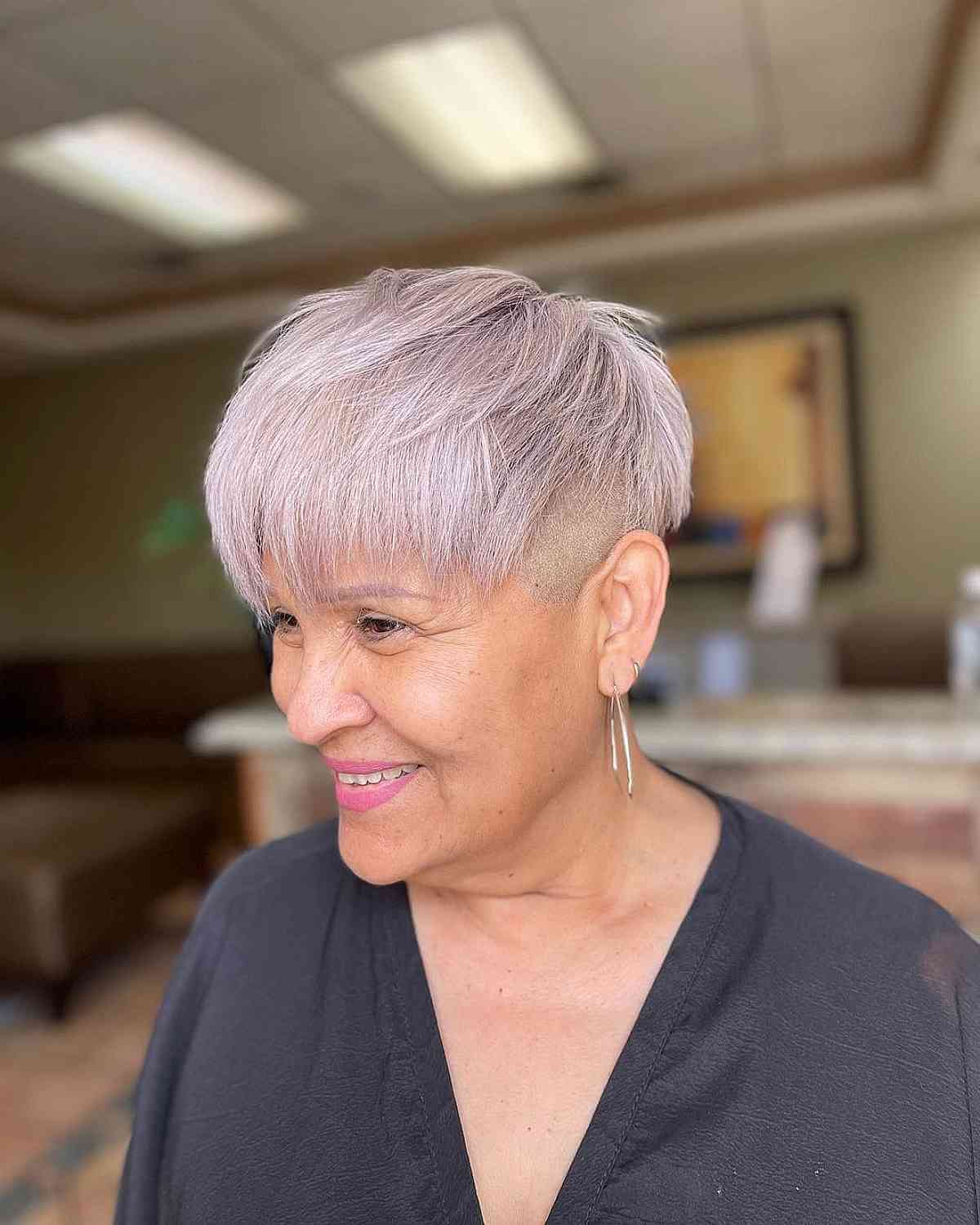 incredible undercut pixie cut for women over 60