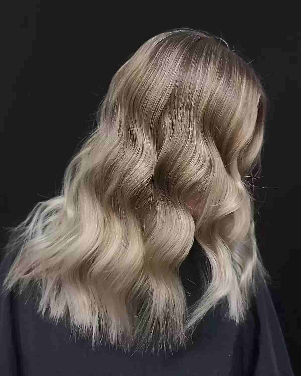 melted creamy dirty blonde balayage