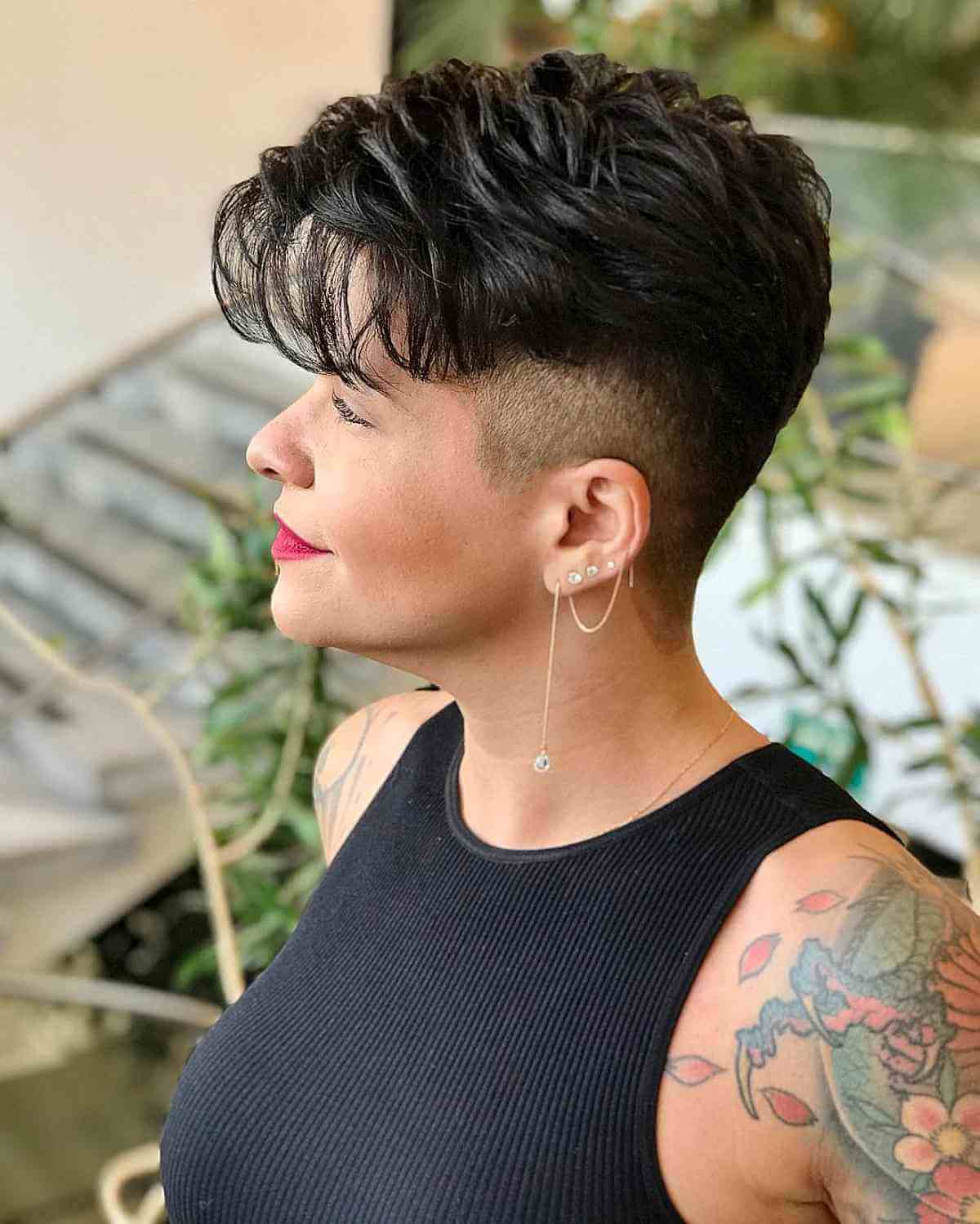 modern tapered undercut pixie