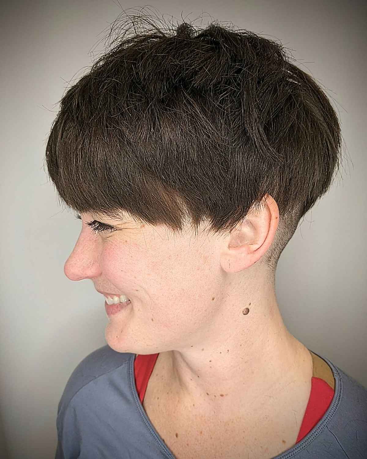pixie bob with a nape undercut