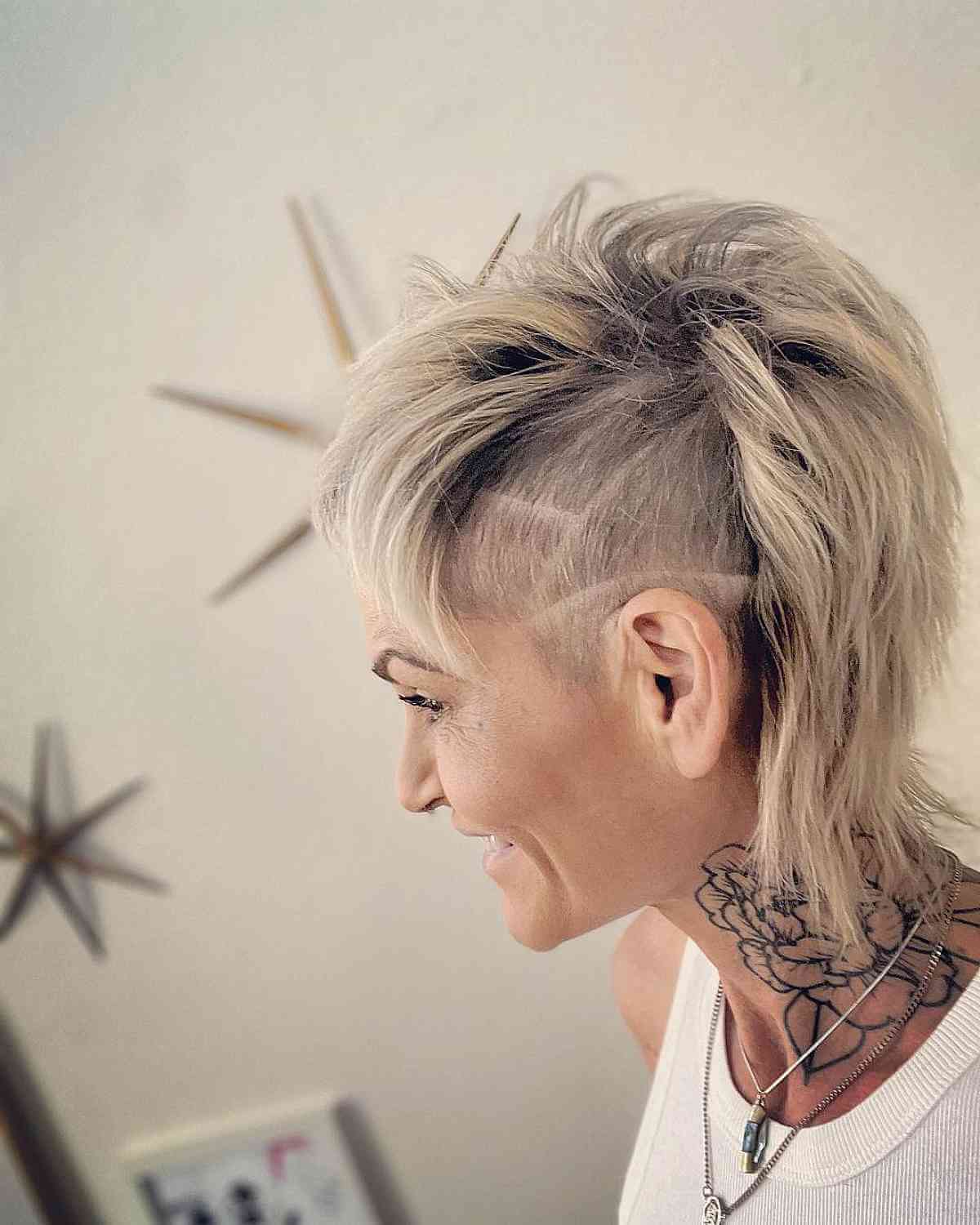 punk rock undercut pixie mullet