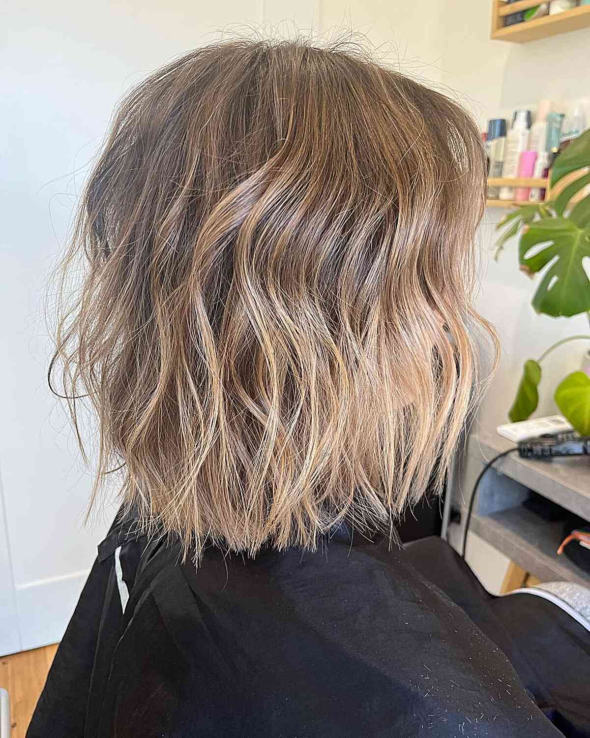 short dirty bronde balayage hair