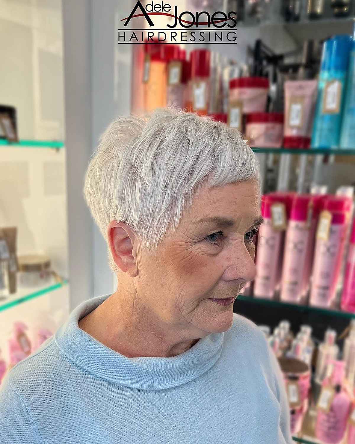 tapered pixie hairstyle for women 70 and over