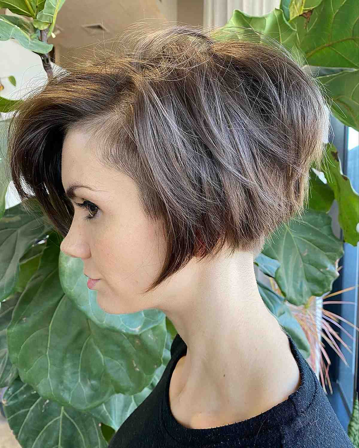undercut on a bob haircut