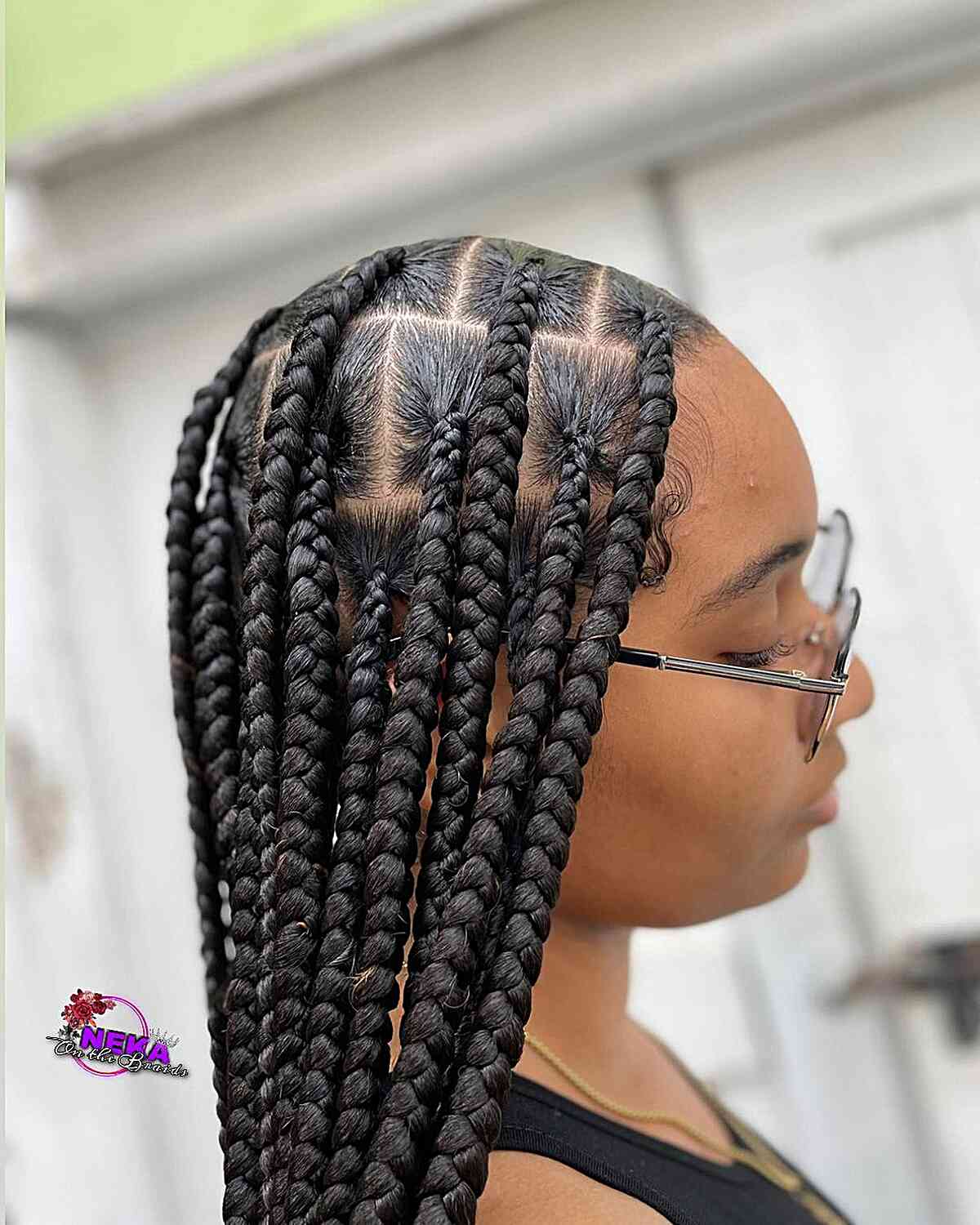 extra long jumbo braids without knots for black women