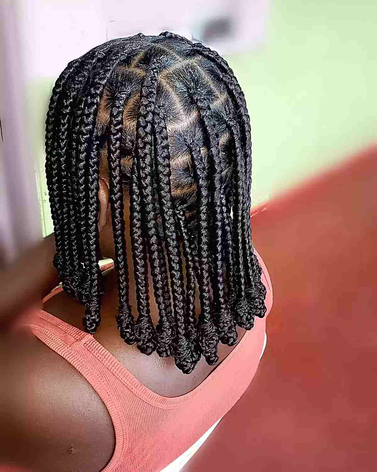 traditional knotless bob braids
