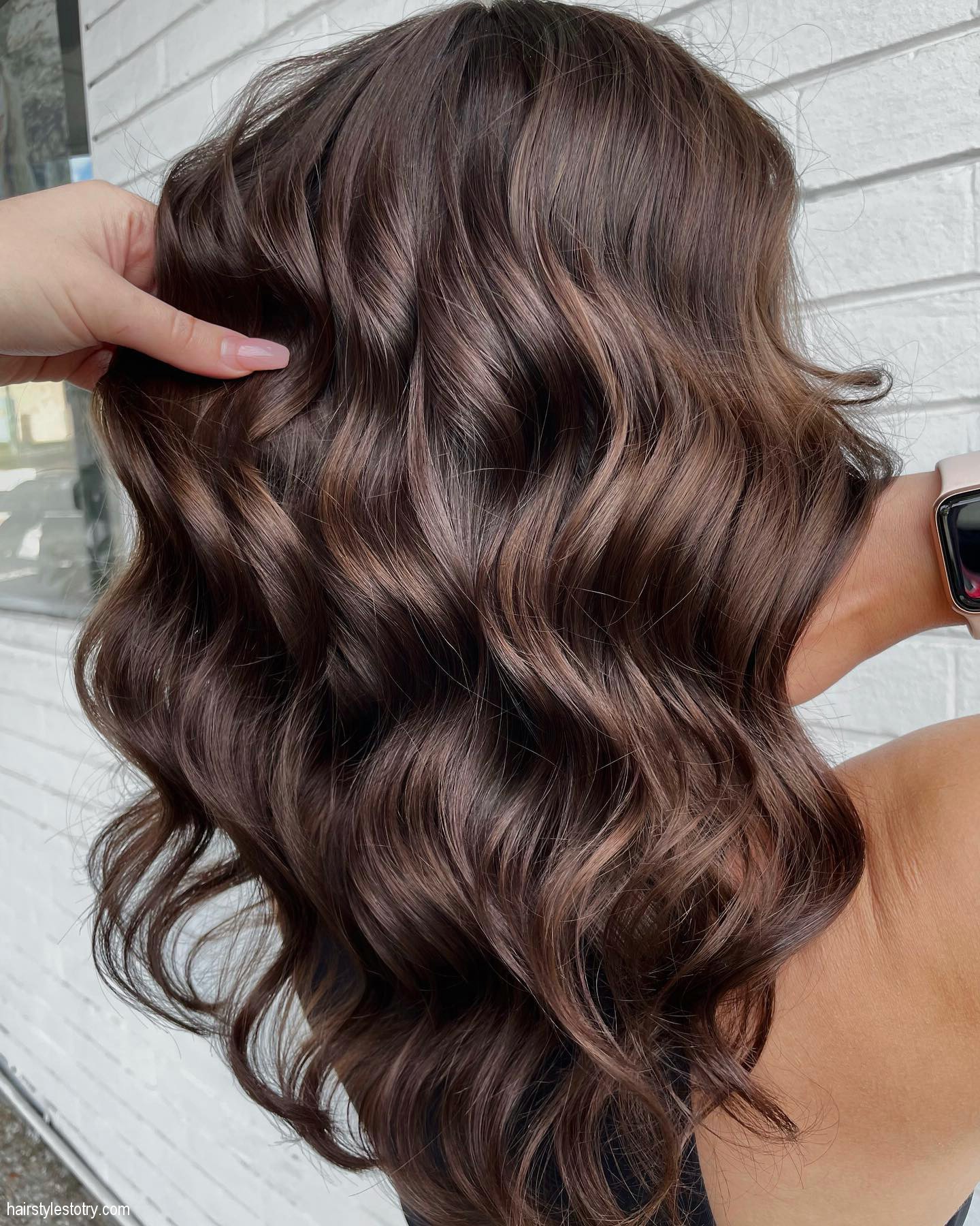 Chocolate Brown Hairstyle Color
