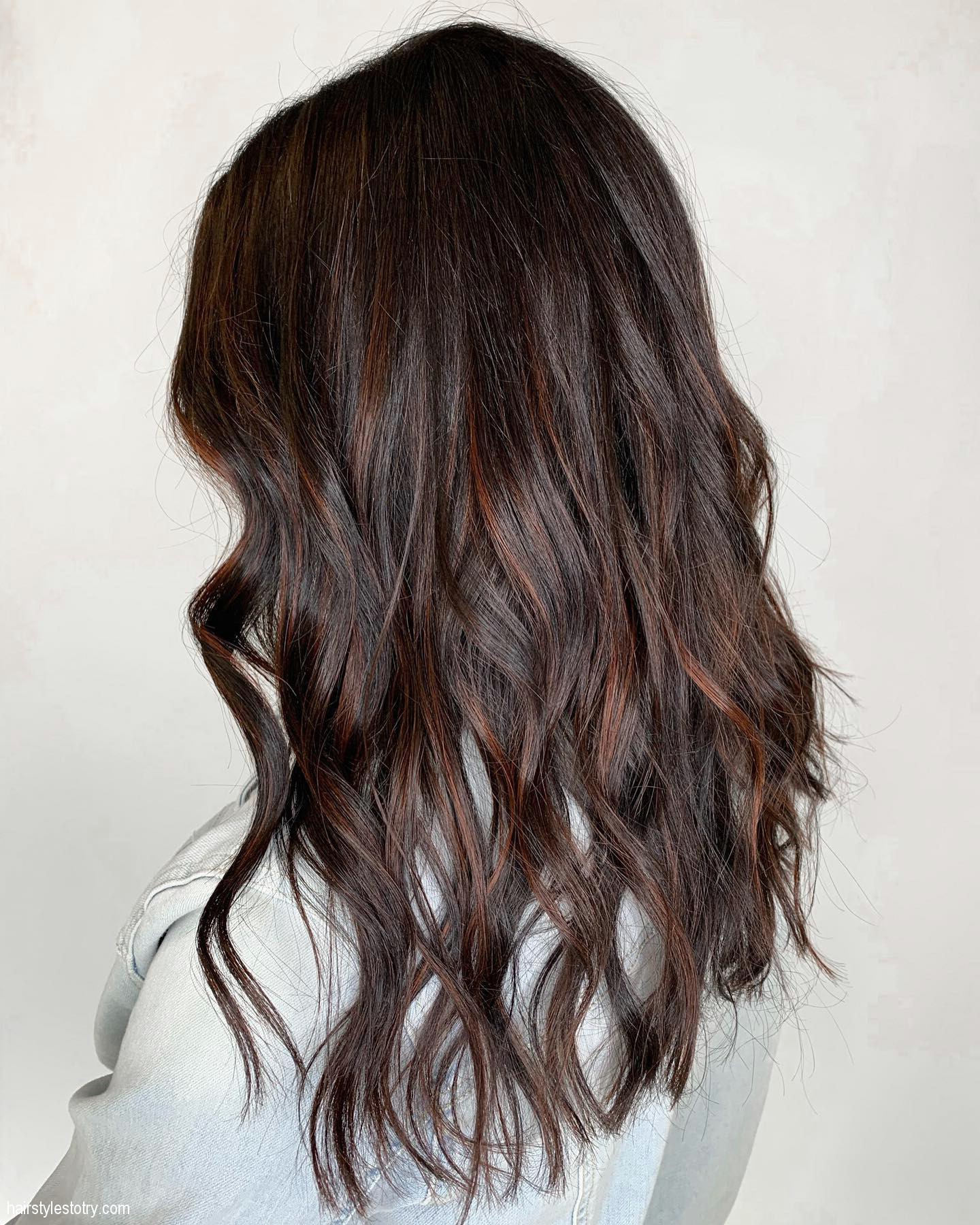 Dark Brown Warm Brunette Hair Color