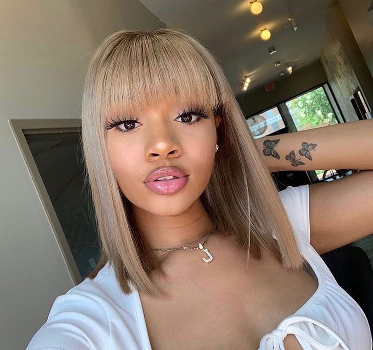 Peek A Boo Bangs Hair Design