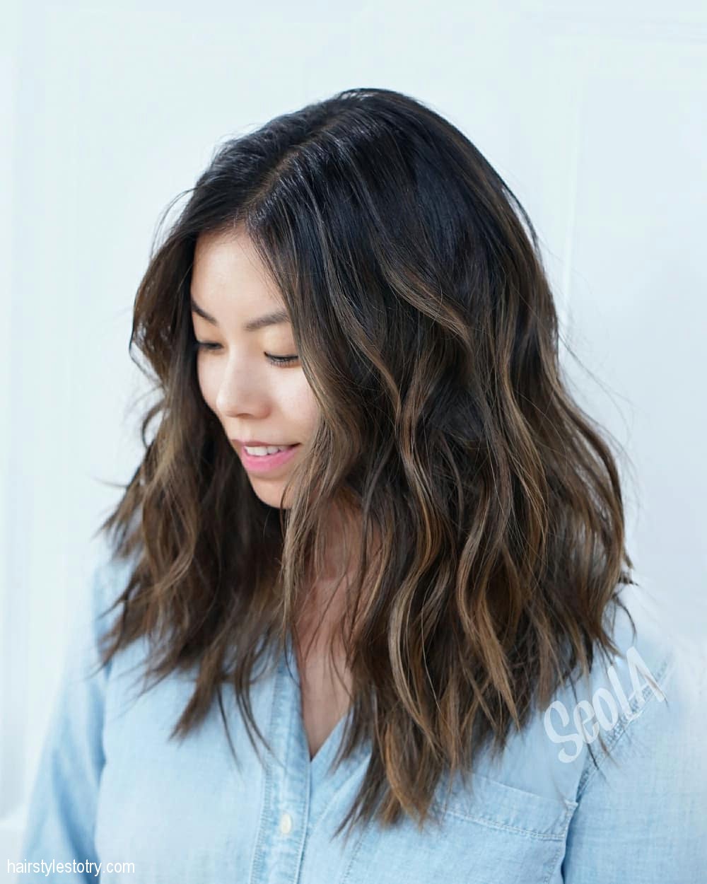 Warm Brunette Hair Color Bob Look