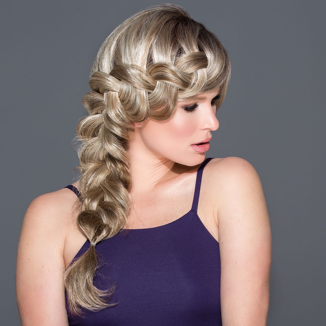 Blonde Braid Sweat Friendly Idea