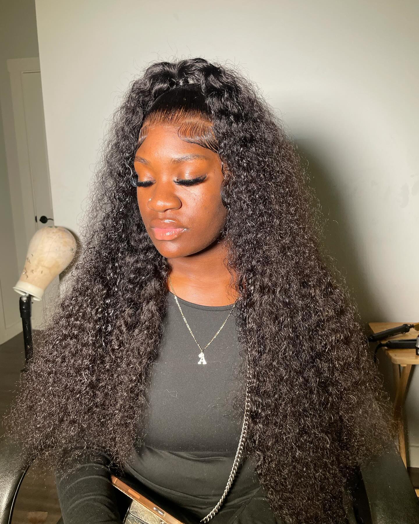 Curly Hairstyle For Black Women Sweat Friendly