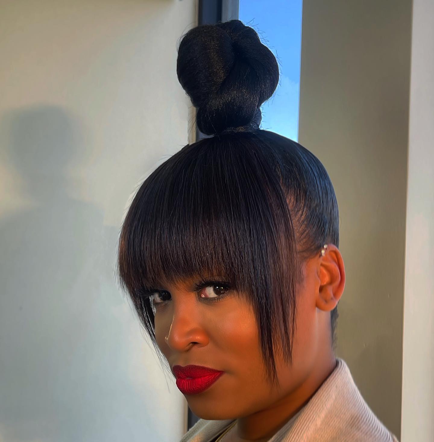 Top Knot Sweat Friendly Look