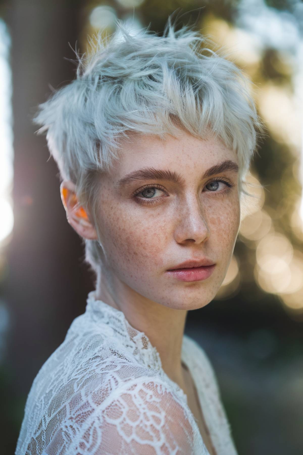 featherlite short pixie haircut