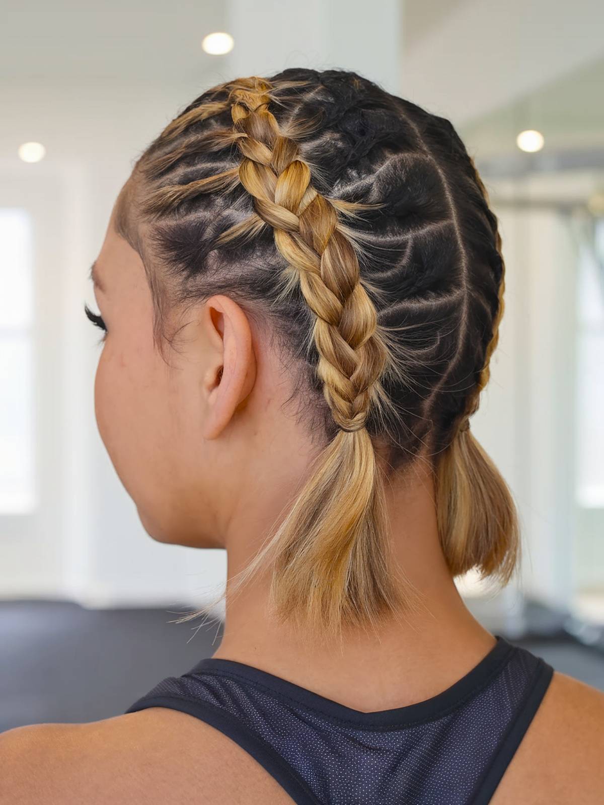 gym hair idea short hair