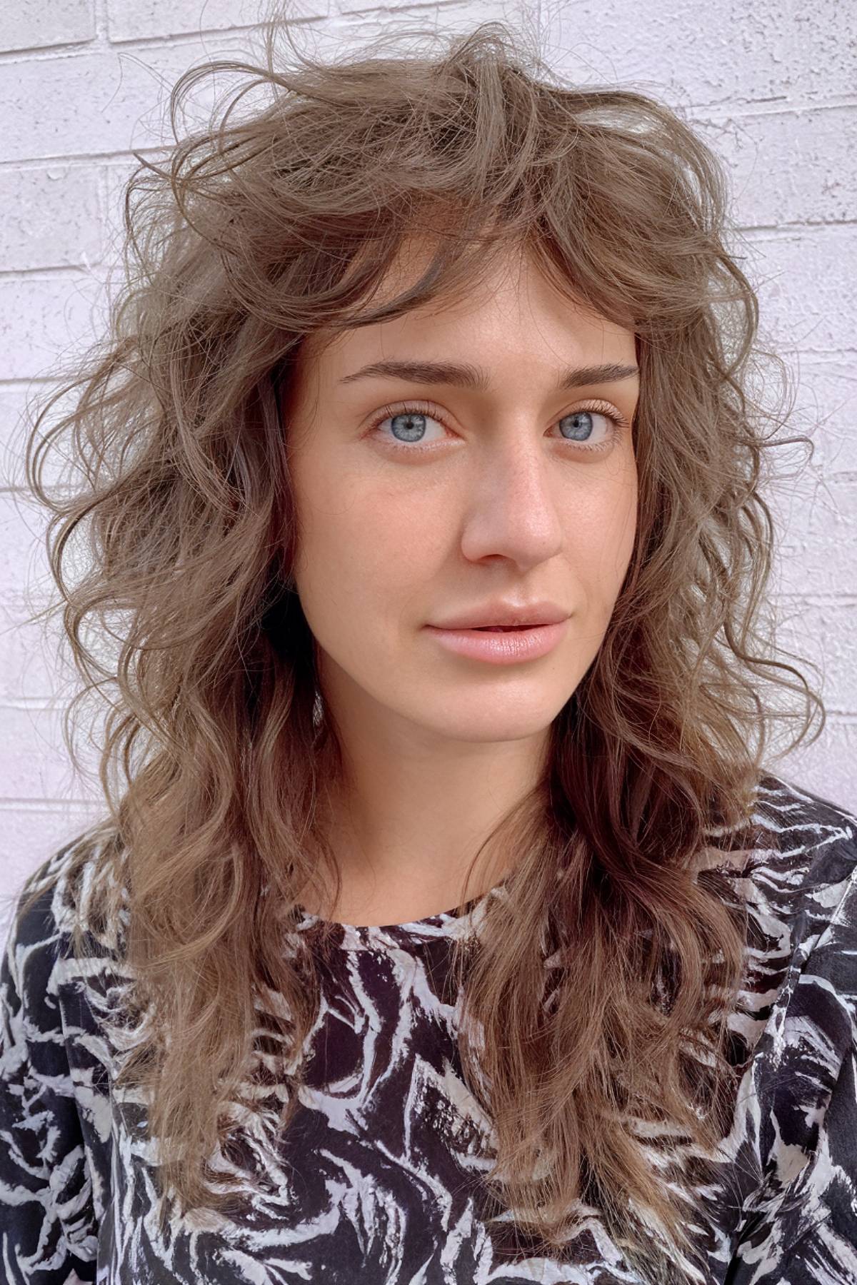 long shaggy mullet for wavy hair